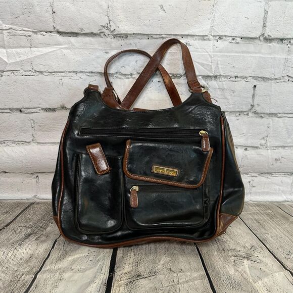 Rosetti Black and Brown Shoulder Bag, Pre-owned - Picture 1 of 5